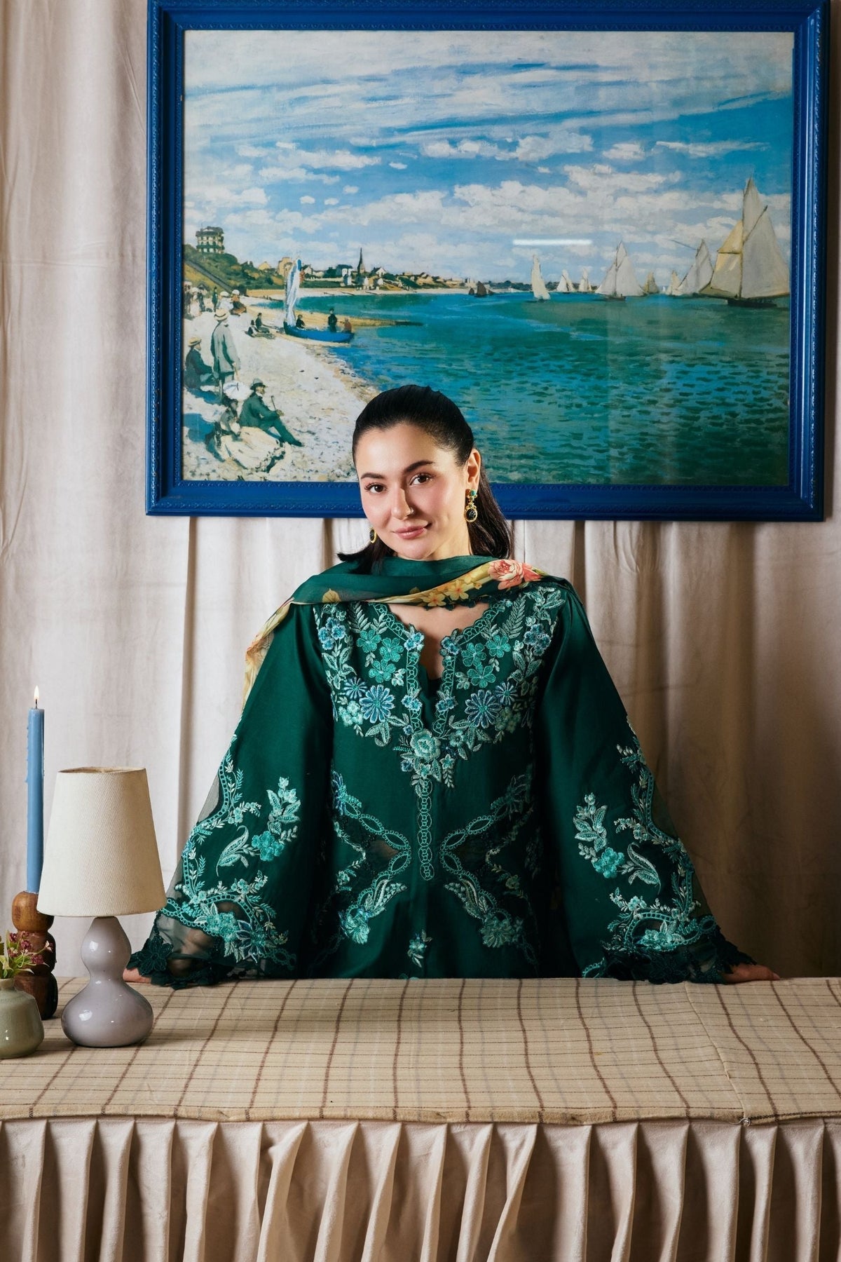 Maryam Hussain | Luxury Lawn 26 Vol 2 | Maheer - by Libasekhas UK - Registered Vendor of : Maryam Hussain - 100% Original Designer Dress