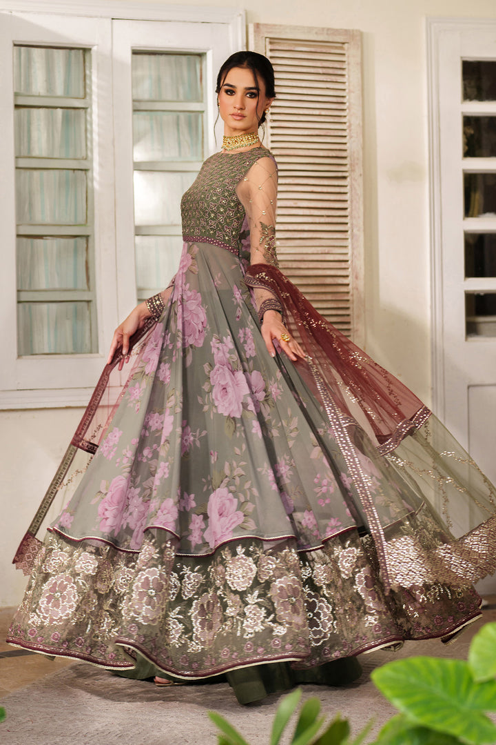 Iznik | Printed Formals | UE-541 - by Libasekhas UK - Registered Vendor of : Iznik - 100% Original Designer Dress