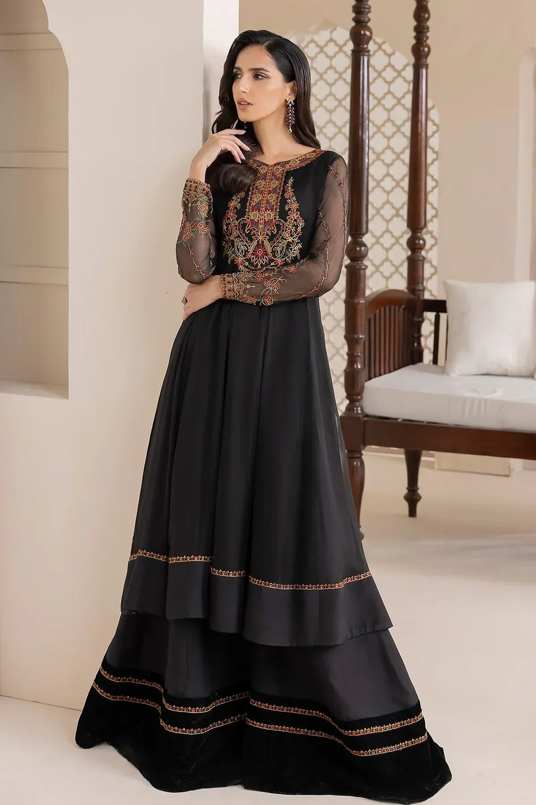 Baroque | Formals Collection | UF-417 - by - Libasekhas UK - Registered Vendor of : Baroque - 100% Original Designer Dresss