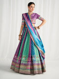 Gulaal | Aira Printed Silk | Mosaic Muse - by Libasekhas UK - Registered Vendor of : Gulaal - 100% Original Designer Dress
