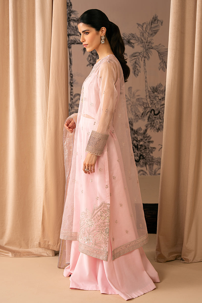 Cross Stitch | Luxe Atelier 24 | PINK BLISS - by - Libasekhas UK - Registered Vendor of : Cross Stitch - 100% Original Designer Dresss