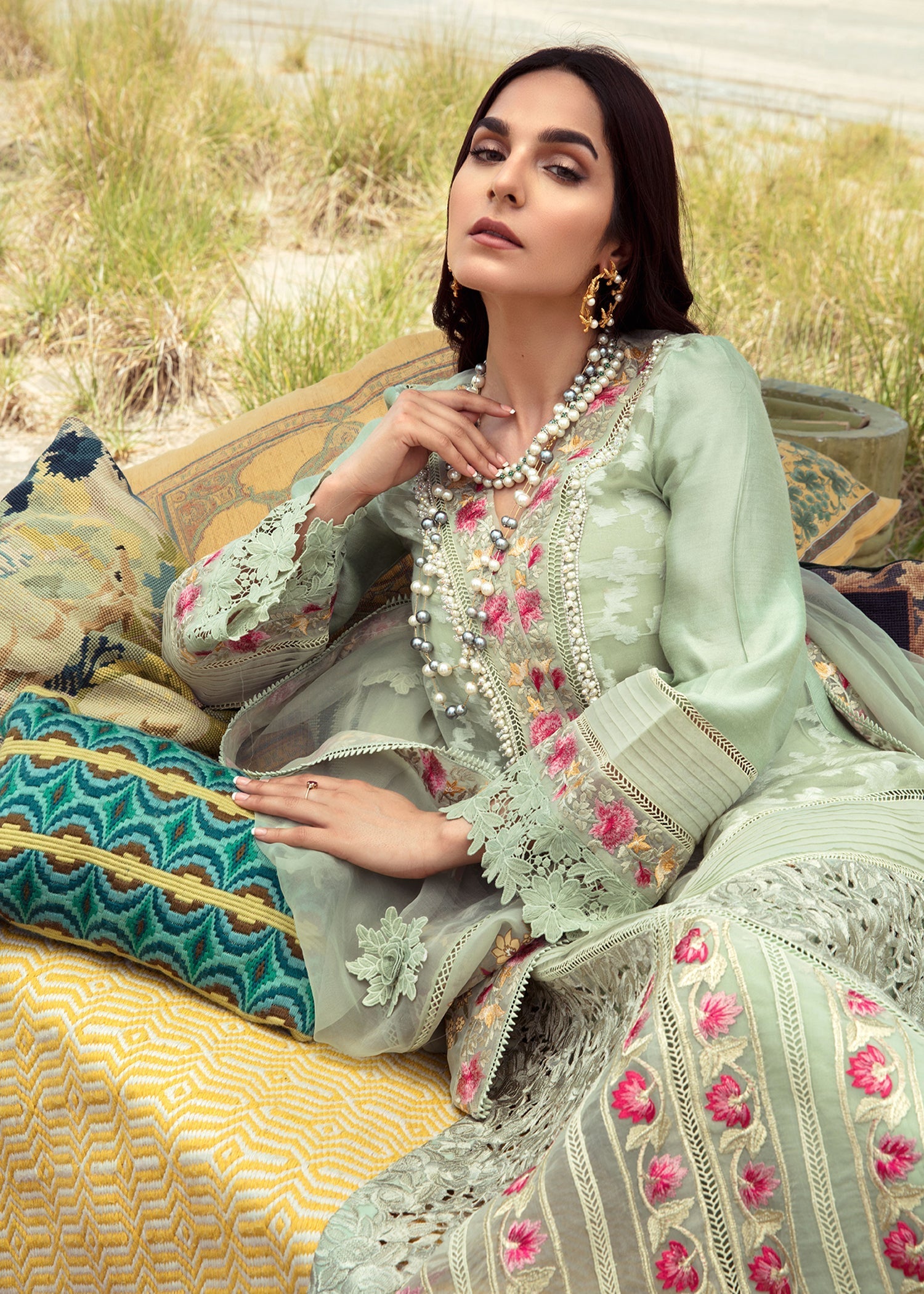 Saira Shakira | Luxury Pret |Parakeet - by Libasekhas UK - Registered Vendor of : Saira Shakira - 100% Original Designer Dress