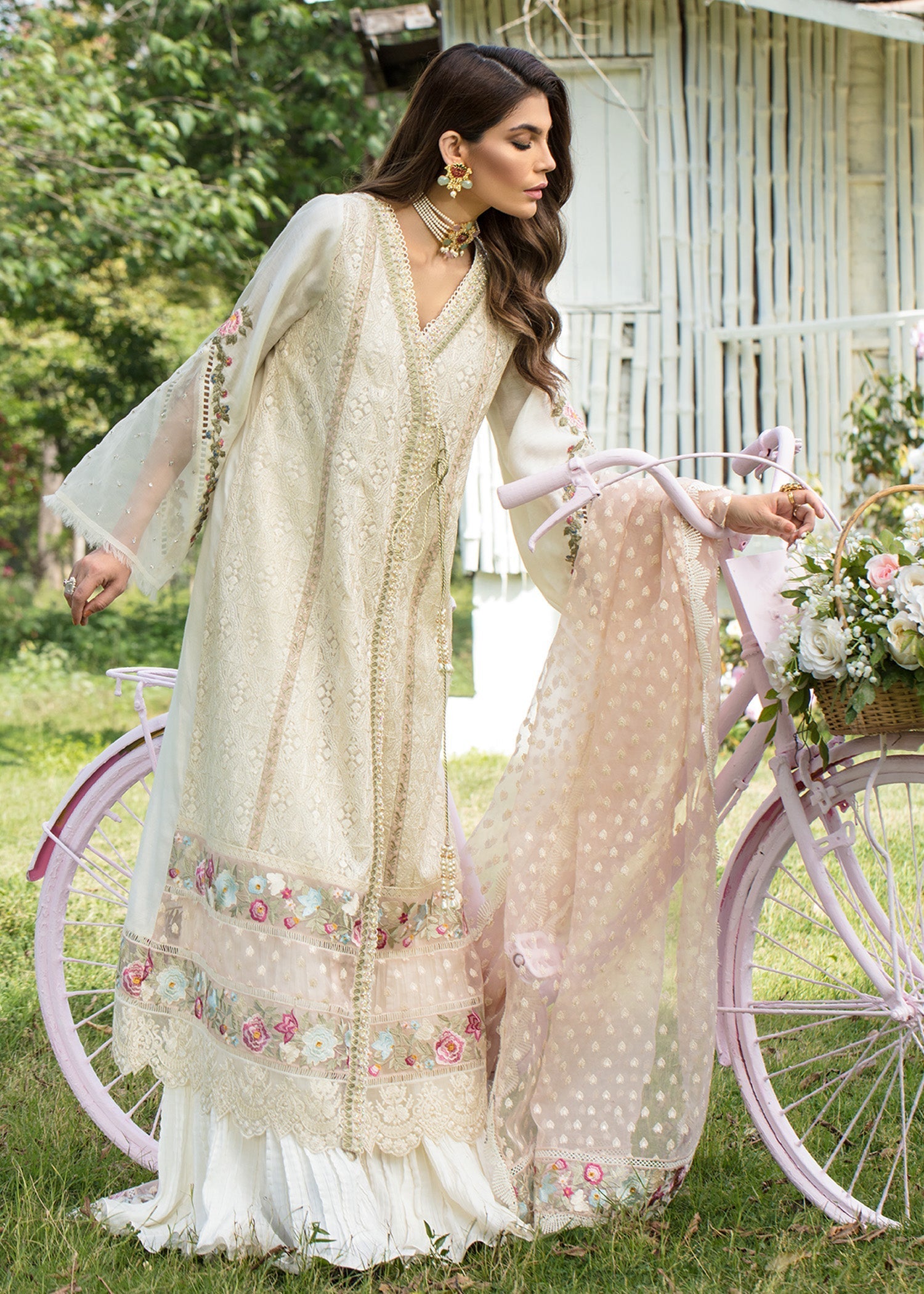Saira Shakira | Luxury Pret | Blooming Jasmine - by Libasekhas UK - Registered Vendor of : Saira Shakira - 100% Original Designer Dress