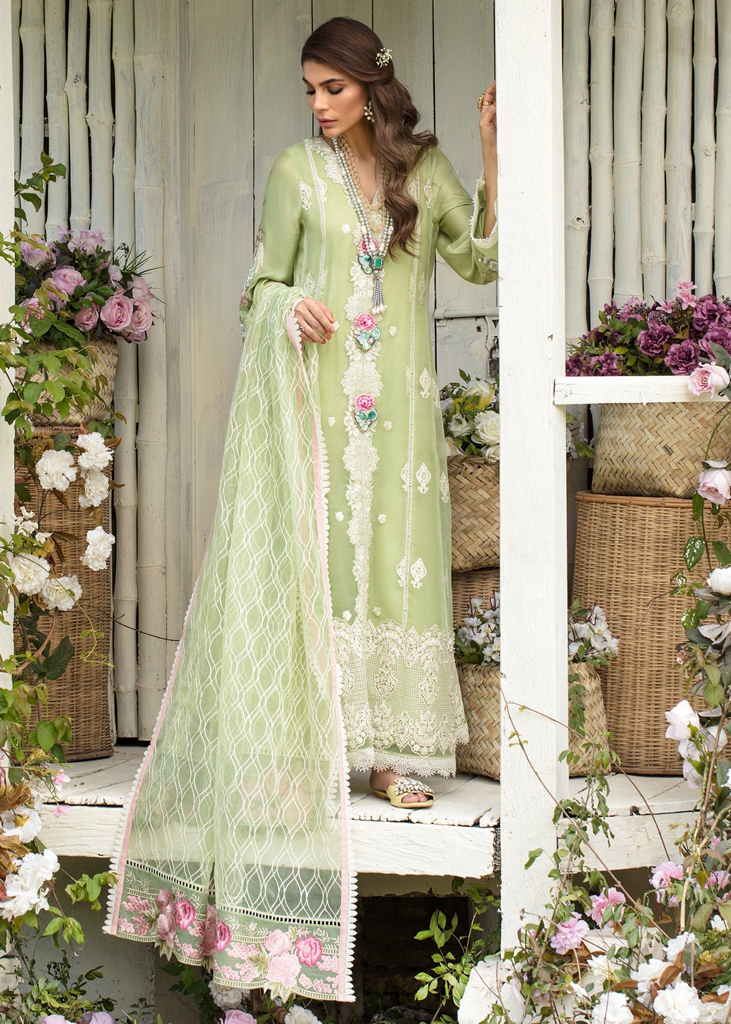 Saira Shakira | Luxury Pret | Mint Delight - by Libasekhas UK - Registered Vendor of : Saira Shakira - 100% Original Designer Dress