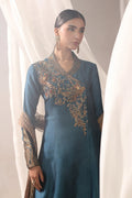 Musferah Saad | Into Twilight | Teal Temptress - by Libasekhas UK - Registered Vendor of : Musferah Saad - 100% Original Designer Dress