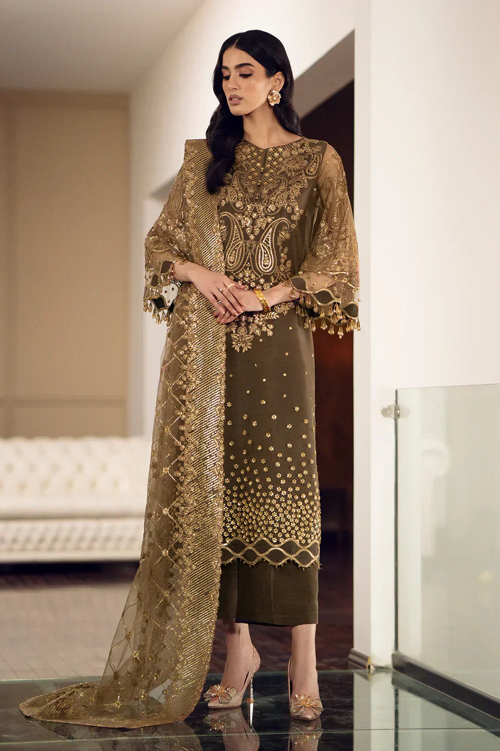 Baroque | Formals Collection | UF-508 - by - Libasekhas UK - Registered Vendor of : Baroque - 100% Original Designer Dresss