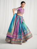 Gulaal | Aira Printed Silk | Mosaic Muse - by Libasekhas UK - Registered Vendor of : Gulaal - 100% Original Designer Dress