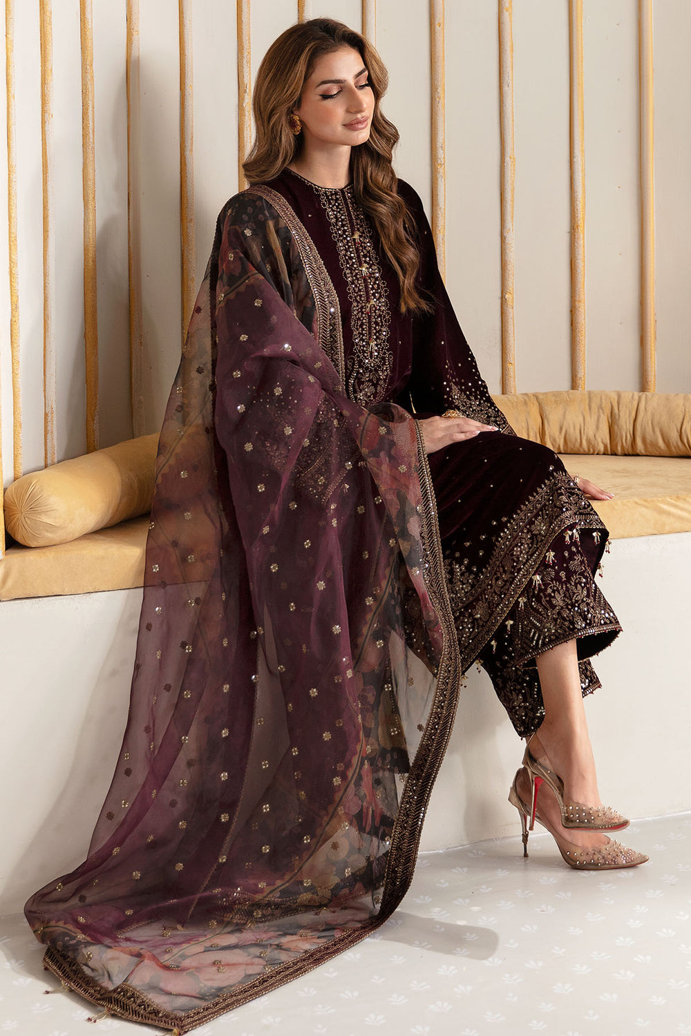 Jazmin | Velvet Edit 24 |  Velvet Formal VF-2012 - by - Libasekhas UK - Registered Vendor of : Jazmin - 100% Original Designer Dresss