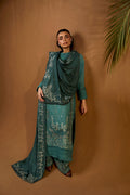 Sobia Nazir | Winter Shawl 25 | Design 5A - by Libasekhas UK - Registered Vendor of : Sobia Nazir - 100% Original Designer Dress
