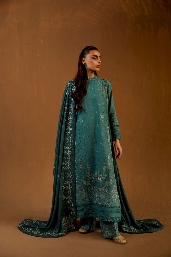 Sobia Nazir | Winter Shawl 25 | Design 5A - by Libasekhas UK - Registered Vendor of : Sobia Nazir - 100% Original Designer Dress