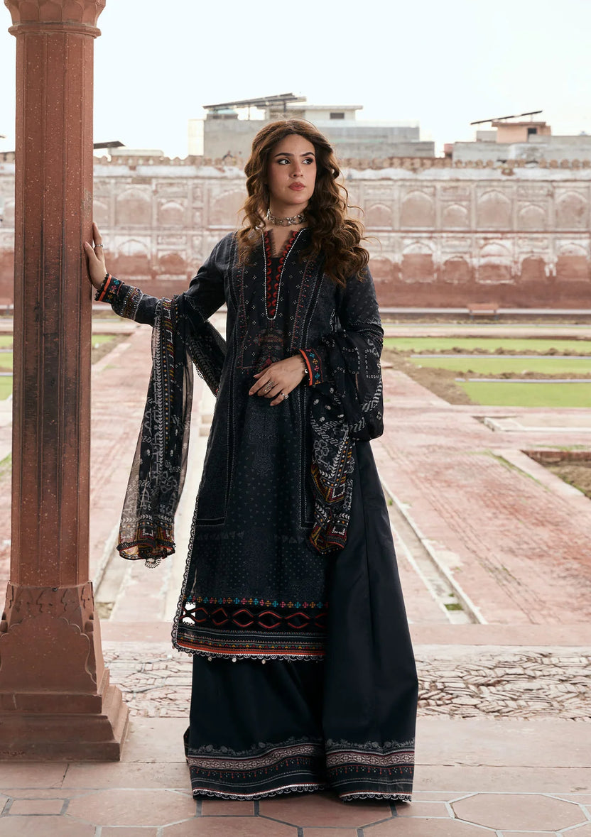 Kahf Premium | Prints Collection 26 | KPS-5A GUL-E-SIYAH - by Libasekhas - Registered Vendor of : Kahf Premium - 100% Original Designer Dress