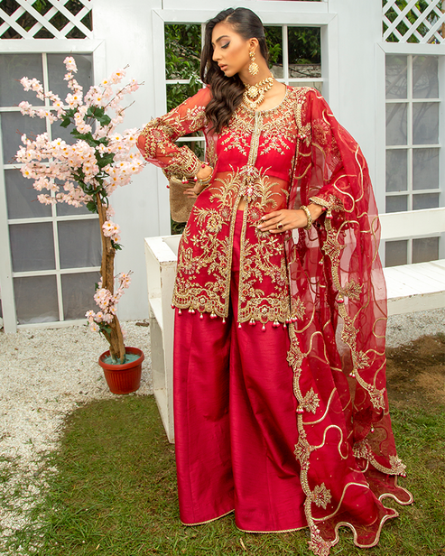 Nyra | Wedding Formals 24 | Scarlet - by - Libasekhas UK - Registered Vendor of : Nyra - 100% Original Designer Dresss