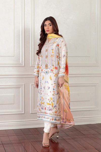 Mina Hasan | Eid ul Adha 26 | Long Vintage - by Libasekhas - Registered Vendor of : Mina Hasan - 100% Original Designer Dress