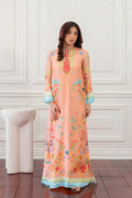 Mina Hasan | Eid ul Adha 26 | Coral Floral - by Libasekhas - Registered Vendor of : Mina Hasan - 100% Original Designer Dress