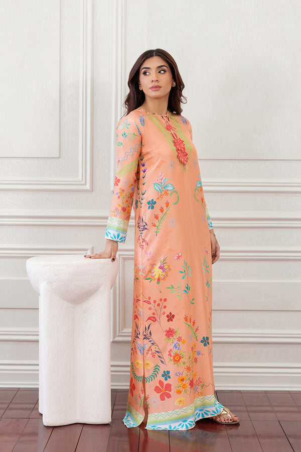 Mina Hasan | Eid ul Adha 26 | Coral Floral - by Libasekhas - Registered Vendor of : Mina Hasan - 100% Original Designer Dress
