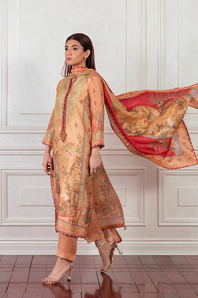 Mina Hasan | Eid ul Adha 26 | Mughal Chinoiserie - by Libasekhas - Registered Vendor of : Mina Hasan - 100% Original Designer Dress