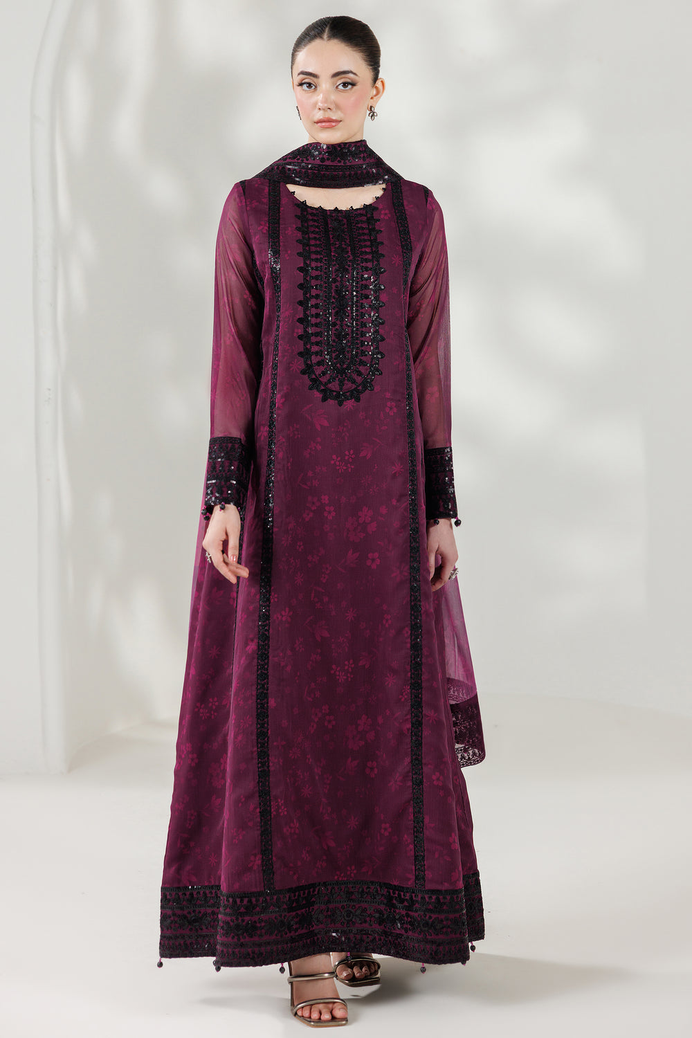 Farasha | Formals 26 | Violet Eclips - by Libasekhas UK - Registered Vendor of : Farasha - 100% Original Designer Dress