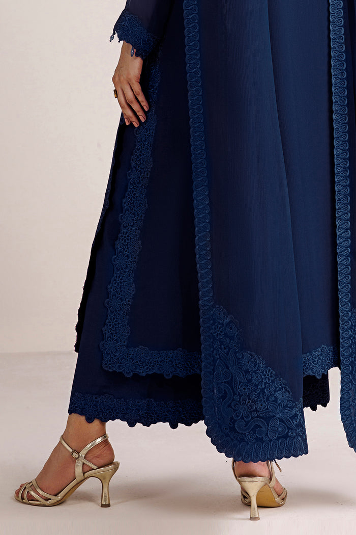 Farasha | Chiffon Essentials 26 | Sapphire Muse - by Libasekhas UK - Registered Vendor of : Farasha - 100% Original Designer Dress