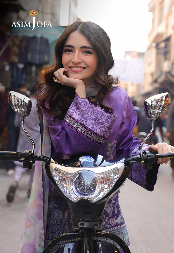 Asim Jofa | Summer Rhapsody | AJUBU-07 Embroidered Lawn - by Libasekhas UK - Registered Vendor of : Asim Jofa - 100% Original Designer Dress