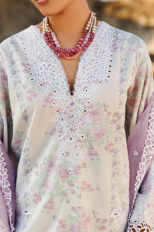 Emaan adeel | Sunlit Groove Luxury Lawn 26 | SUNNY SPLASH - by Libasekhas UK - Registered Vendor of : Emaan Adeel - 100% Original Designer Dress