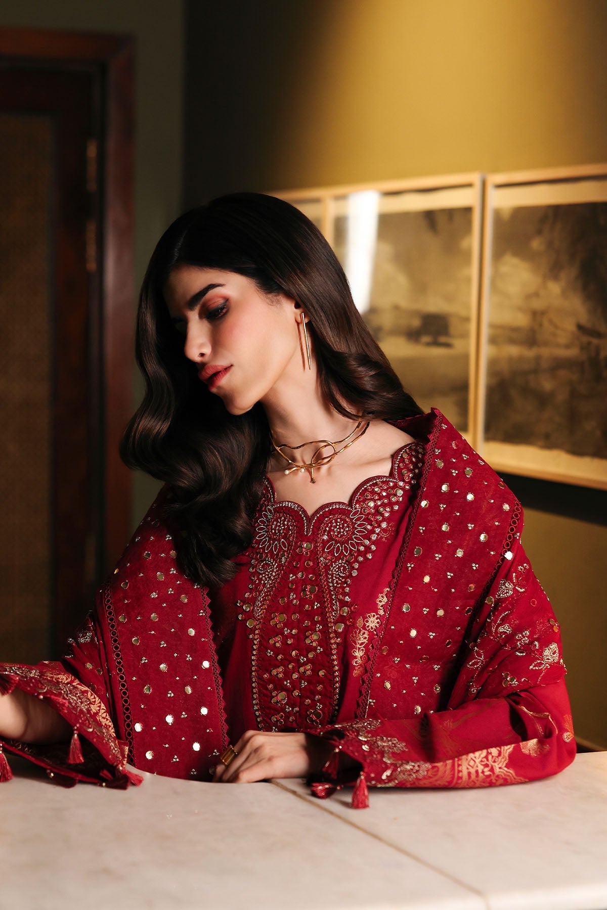 Nureh | Exclusive Jacquard | NE-225 - by Libasekhas UK - Registered Vendor of : Nureh - 100% Original Designer Dress