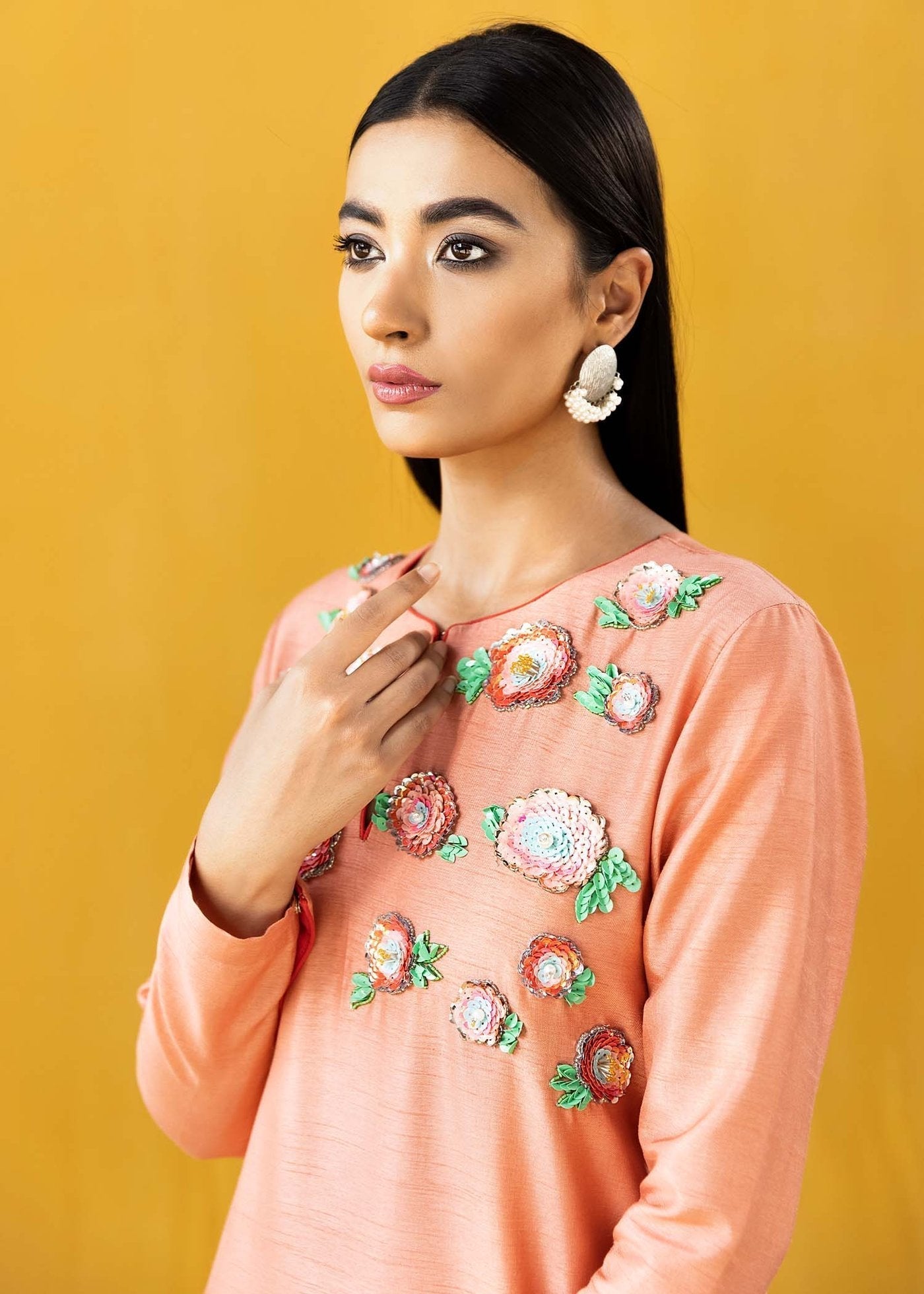 Hana | Vibrant Beyond | Floral Garden-VB-1007 - by - Libasekhas UK - Registered Vendor of : Hana - 100% Original Designer Dresss