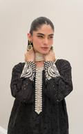 Sana Abbas | Ara Eid Luxe | Noir - by Libasekhas - Registered Vendor of : Sana Abbas - 100% Original Designer Dress