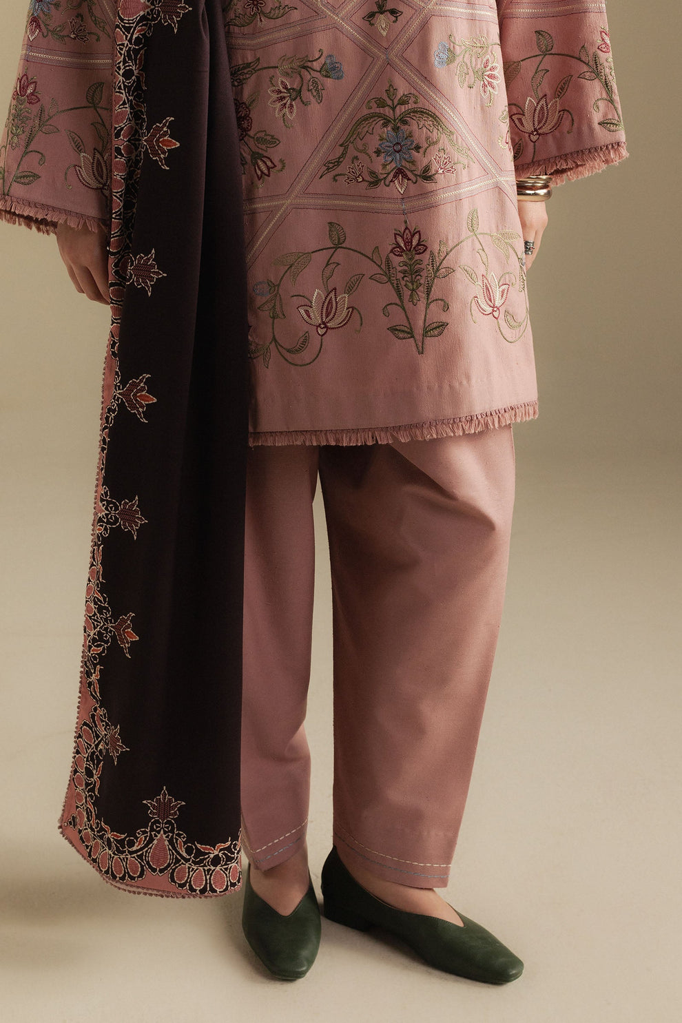 Zara Shahjahan | Coco Winter 25 | Coral-4A - by Libasekhas UK - Registered Vendor of : Zara Shahjahan - 100% Original Designer Dress