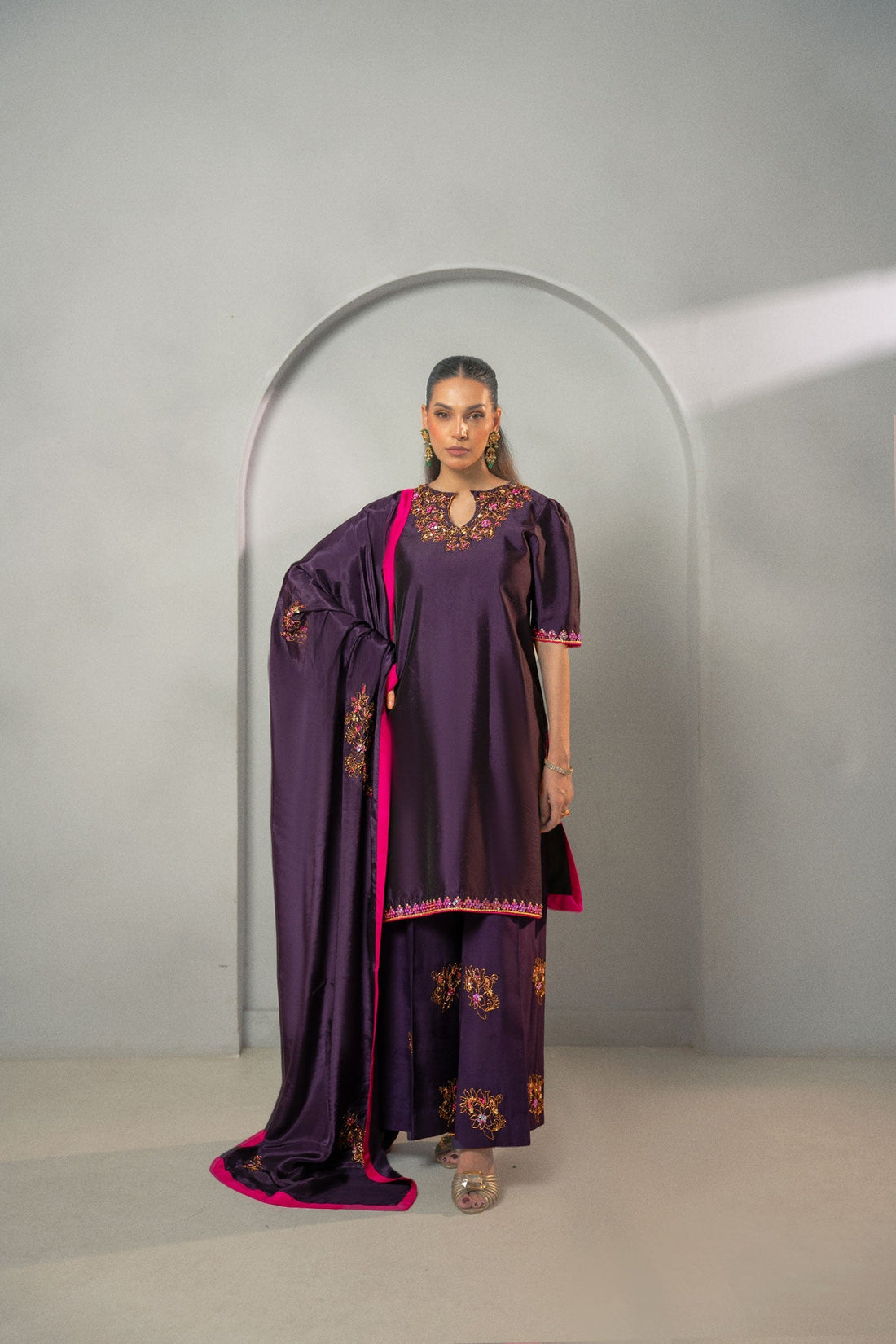 Fozia Khalid | Dilkash Festive Wear 25 | Zarqash - by Libasekhas UK - Registered Vendor of : Fozia Khalid - 100% Original Designer Dress