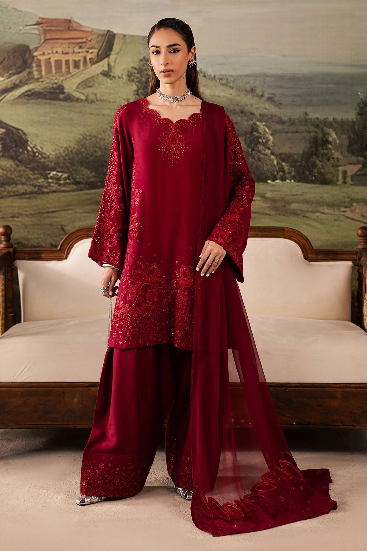 Nureh | Shades of Winter | NP-675 - by Libasekhas UK - Registered Vendor of : Nureh - 100% Original Designer Dress