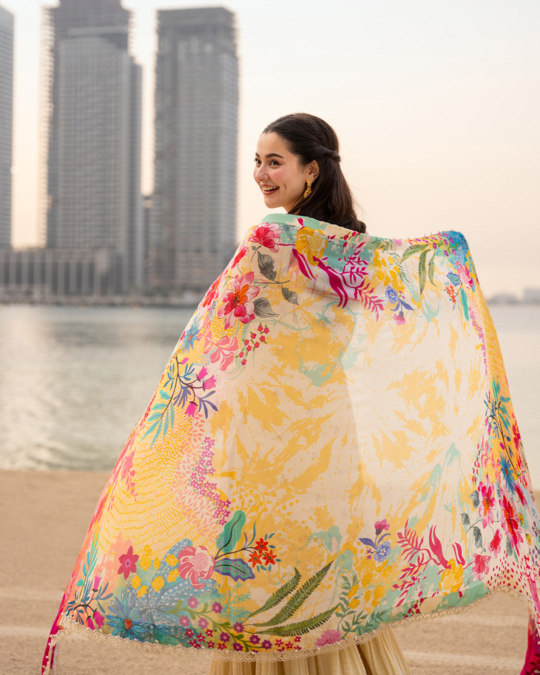 Faiza Saqlain | AYA - Unstitched Luxury Lawn '26 | Merjem - by Libasekhas UK - Registered Vendor of : Faiza Saqlain - 100% Original Designer Dress