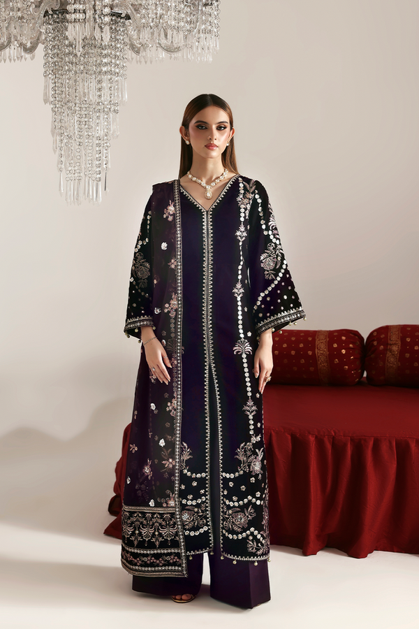 Emaan Adeel | Zarposh Velvet 25 | DILNAR - by Libasekhas UK - Registered Vendor of : Emaan Adeel - 100% Original Designer Dress