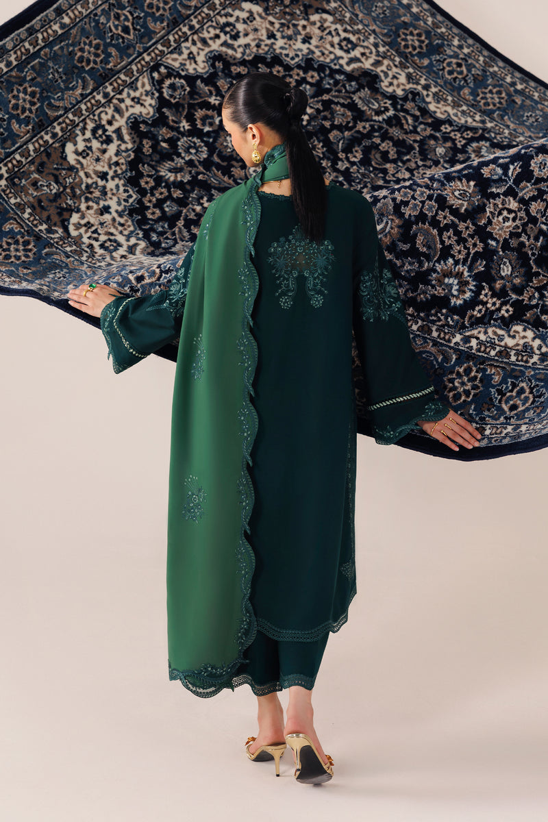 Qalamkar | Q Line Linen 26 | QLW-09 ROMA - by Libasekhas UK - Registered Vendor of : Qalamkar - 100% Original Designer Dress