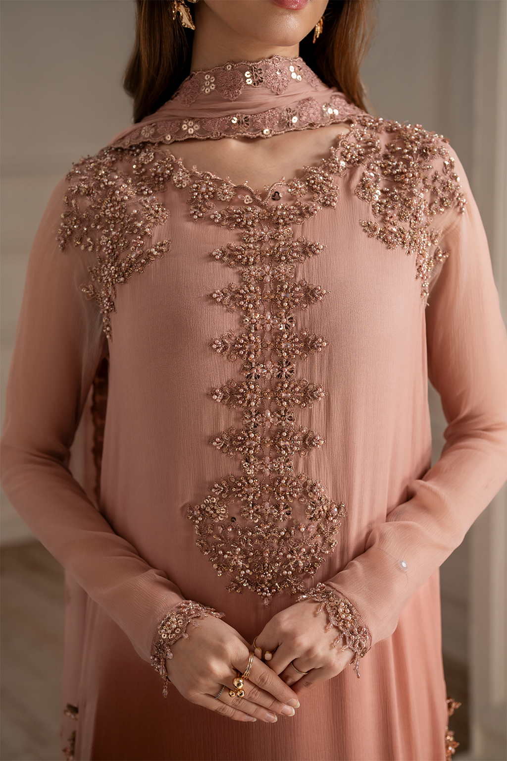Iznik I Festive Formal I UE-479 Embroidered Chiffon - by Libasekhas UK - Registered Vendor of : Iznik - 100% Original Designer Dress