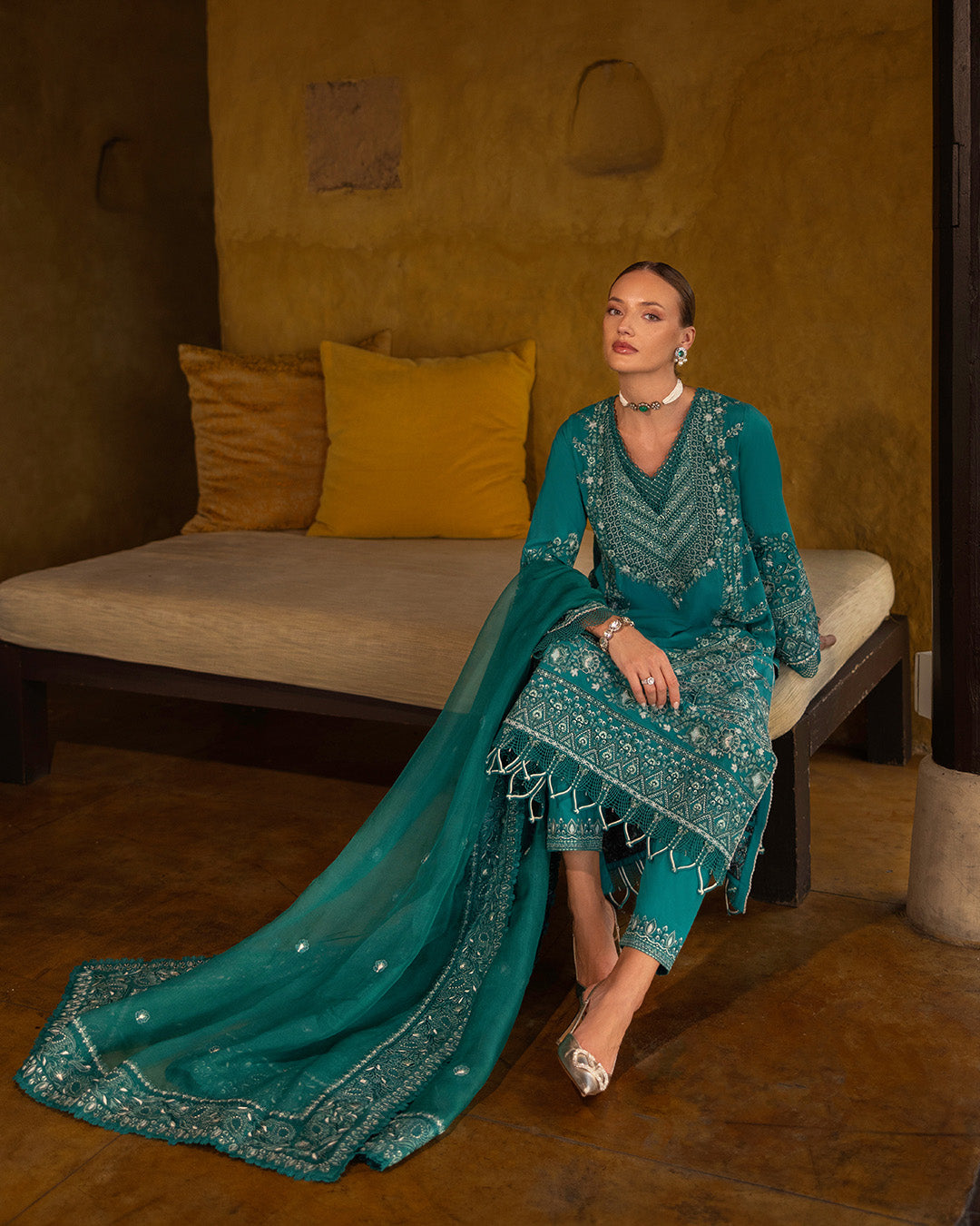 Faiza Saqlain | Zinnia Lawn 25 | Calla -  Faiza Saqlain Ladies Clothes -  House of Maryam