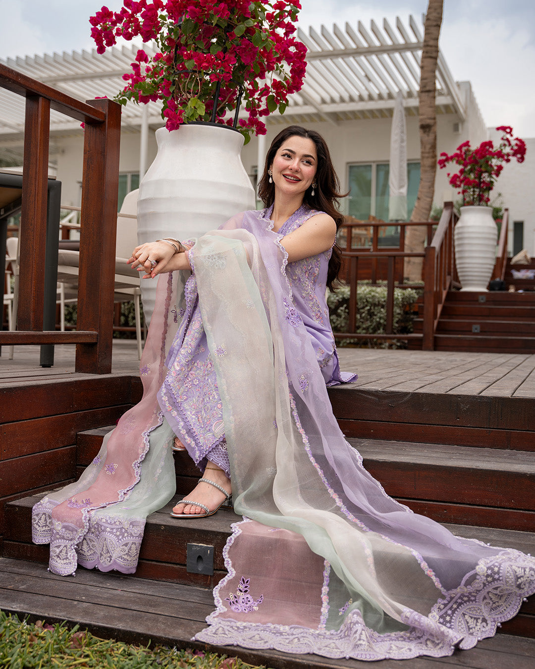 Faiza Saqlain | AYA - Unstitched Luxury Lawn '26 | Suela - by Libasekhas UK - Registered Vendor of : Faiza Saqlain - 100% Original Designer Dress