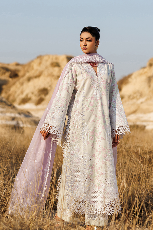 Emaan adeel | Sunlit Groove Luxury Lawn 26 | SUNNY SPLASH - by Libasekhas UK - Registered Vendor of : Emaan Adeel - 100% Original Designer Dress