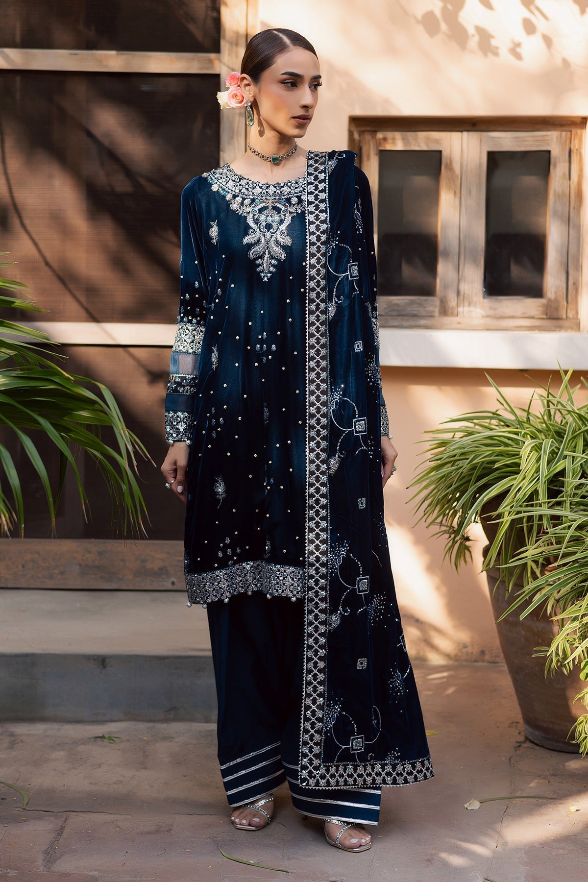 Nureh | Maya Velvet | NW-114 - by Libasekhas UK - Registered Vendor of : Nureh - 100% Original Designer Dress