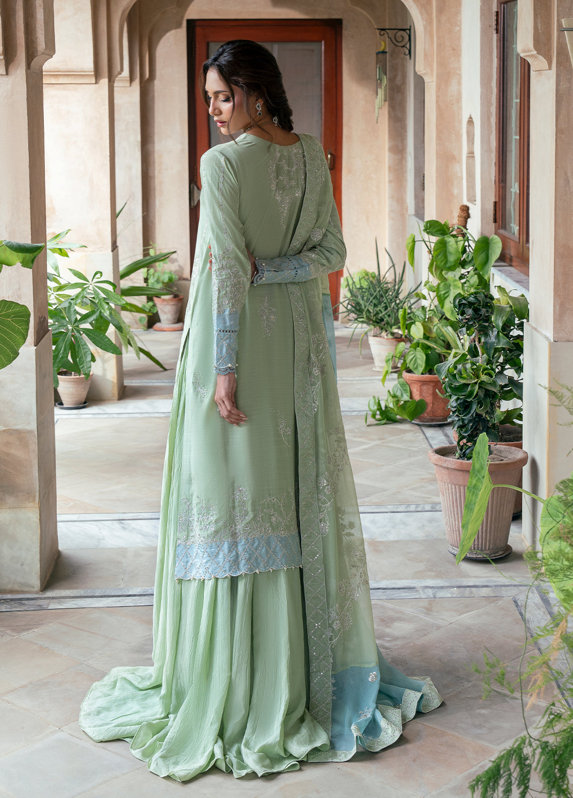 Sahane | Rusukh Premium Formals 26 | FU6605 Mehrma - RUSUKH - by Libasekhas UK - Registered Vendor of : Sahane - 100% Original Designer Dress