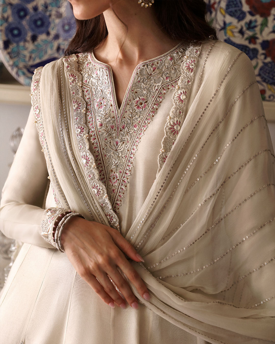 Faiza Saqlain | Mehermah Luxe Formals | Sabina - by - Libasekhas UK - Registered Vendor of : Faiza Saqlain - 100% Original Designer Dresss