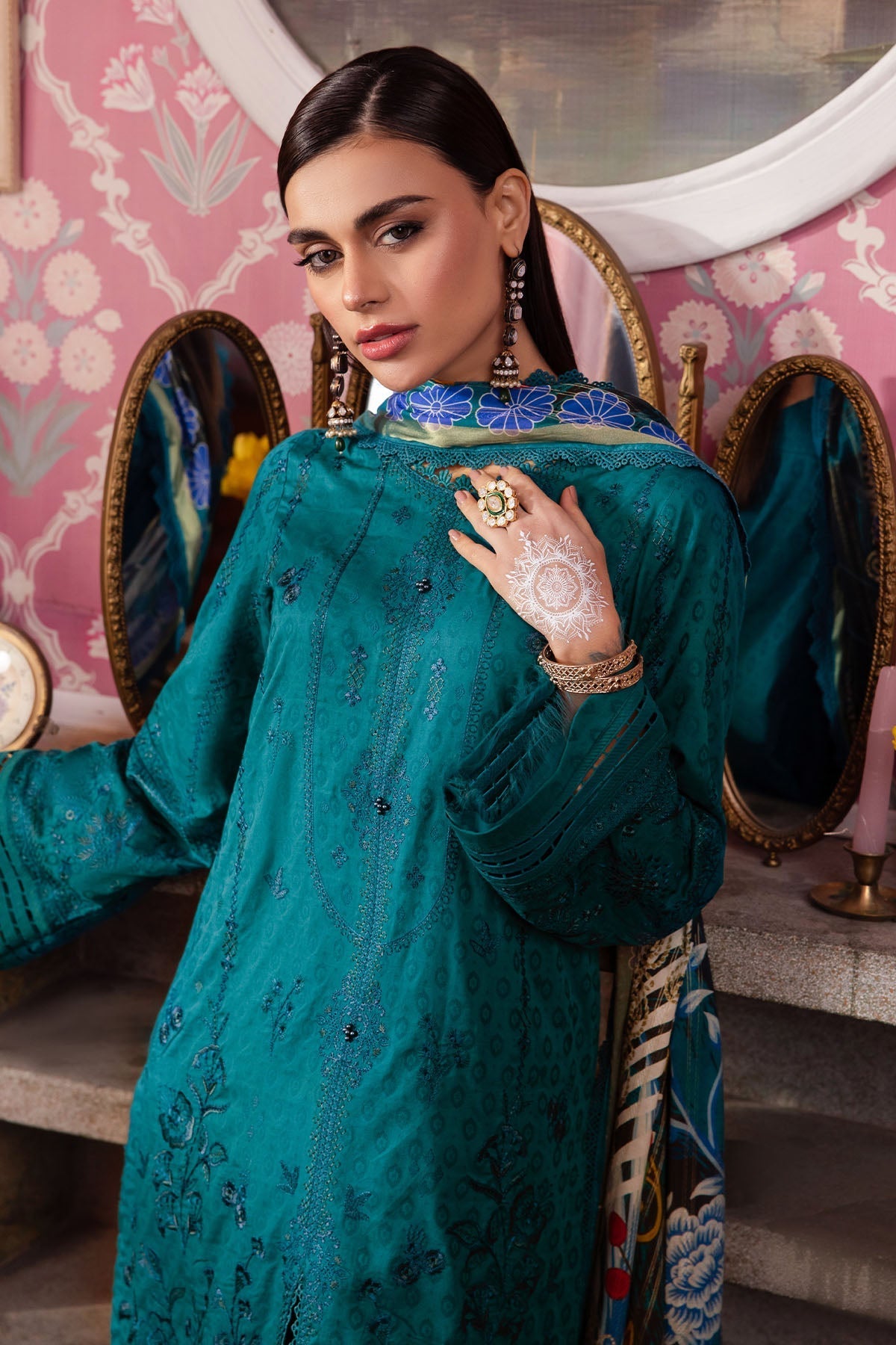 Nureh | Maya Lawn | NS-110 - by - Libasekhas UK - Registered Vendor of : Nureh - 100% Original Designer Dresss