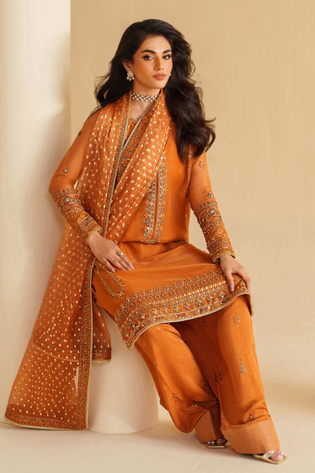 Naqshi | Feemora Organza Raw Silk | Yameen - by Libasekhas UK - Registered Vendor of : Naqshi - 100% Original Designer Dress