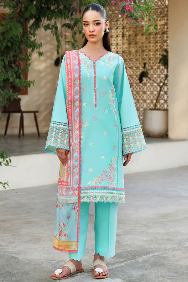 Farasha | Summer Weaves Embroidered Lawn | Ocean Veil - by - Libasekhas UK - Registered Vendor of : Farasha - 100% Original Designer Dresss