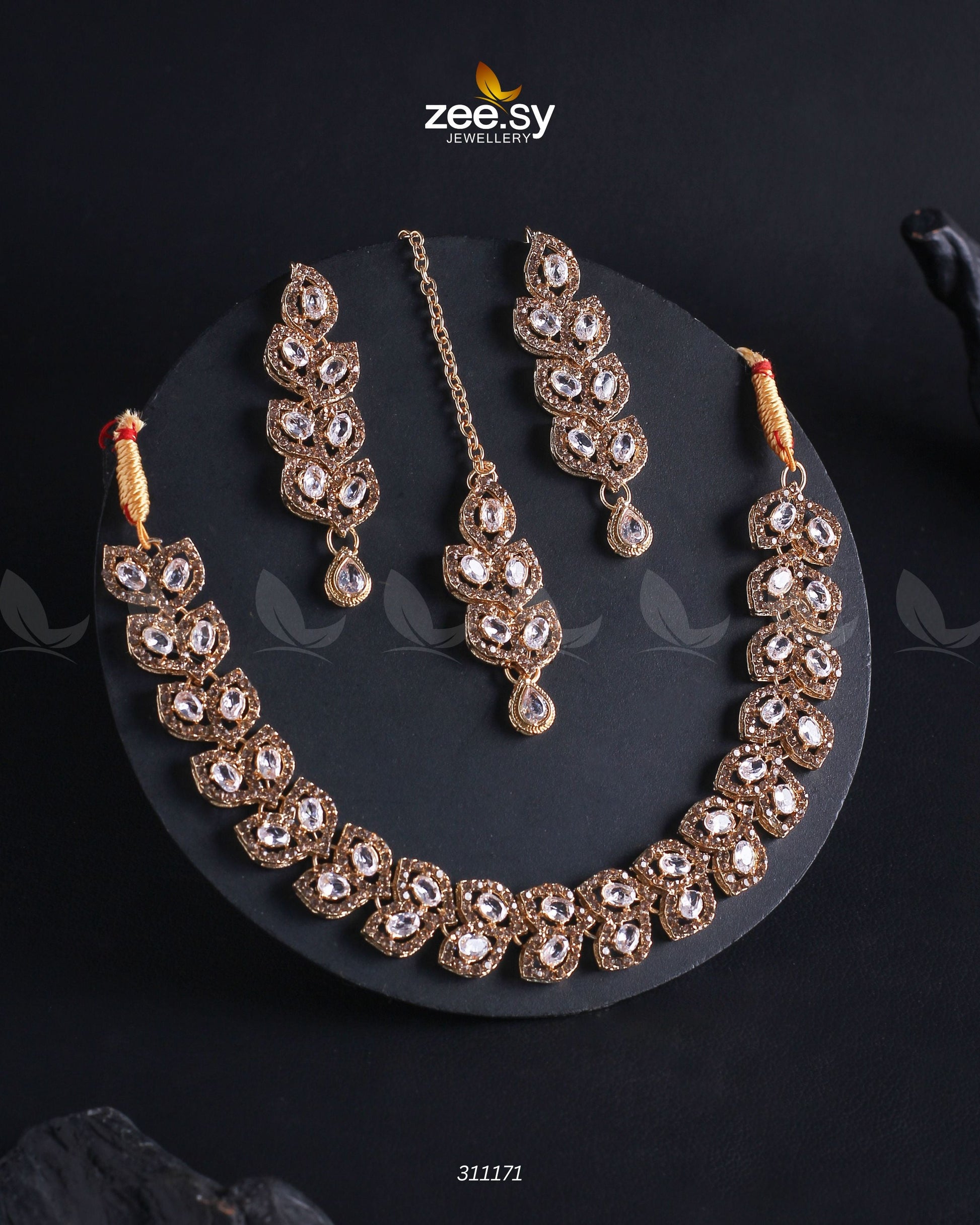 Elara Necklace - by - Libasekhas UK - Registered Vendor of : Zeesy - 100% Original Designer Dresss