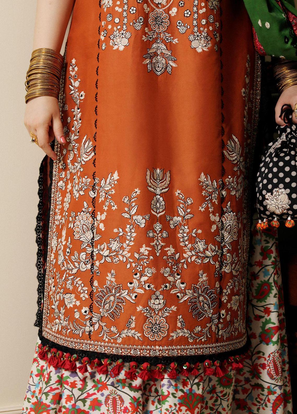 Hussain Rehar | Embroidered Lawn | STAR DUST - by - Libasekhas UK - Registered Vendor of : Hussain Rehar - 100% Original Designer Dresss