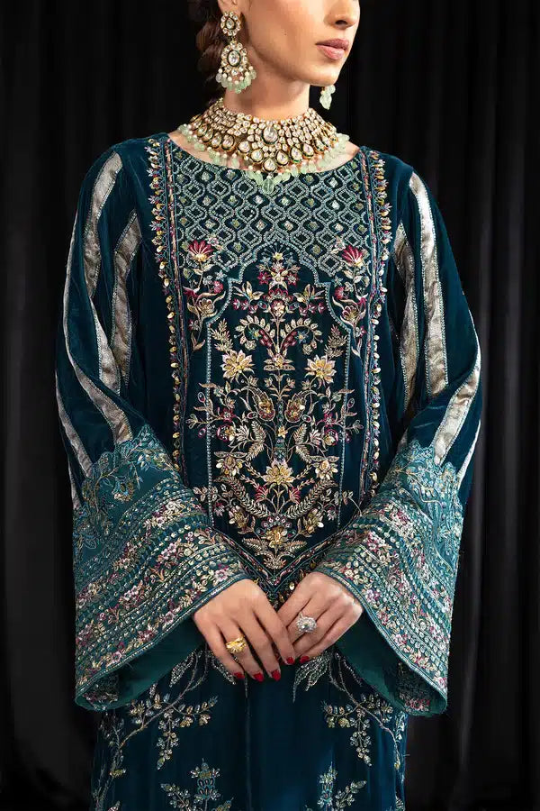 Nureh | Maya Velvet 23 | Lehar - by - Libasekhas UK - Registered Vendor of : Nureh - 100% Original Designer Dresss
