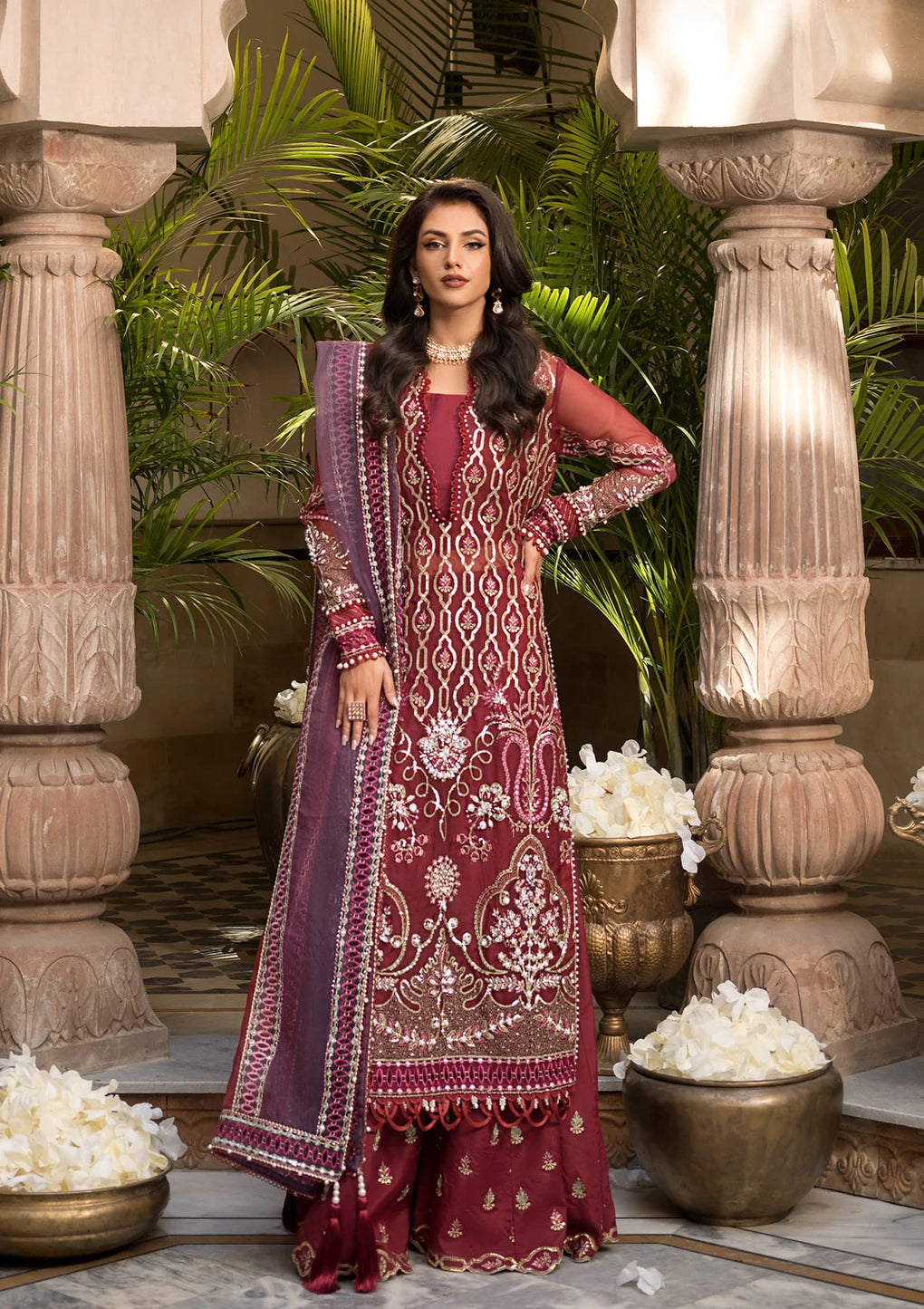 Elaf Premium | Formal Handwork Collection | EFH-06 GHAZAL - by - Libasekhas UK - Registered Vendor of : Elaf Premium - 100% Original Designer Dresss