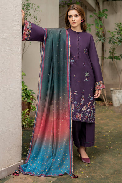 Jazmin | Winter Edition 24 | KHADDAR UW-0050 - by - Libasekhas UK - Registered Vendor of : Jazmin - 100% Original Designer Dresss