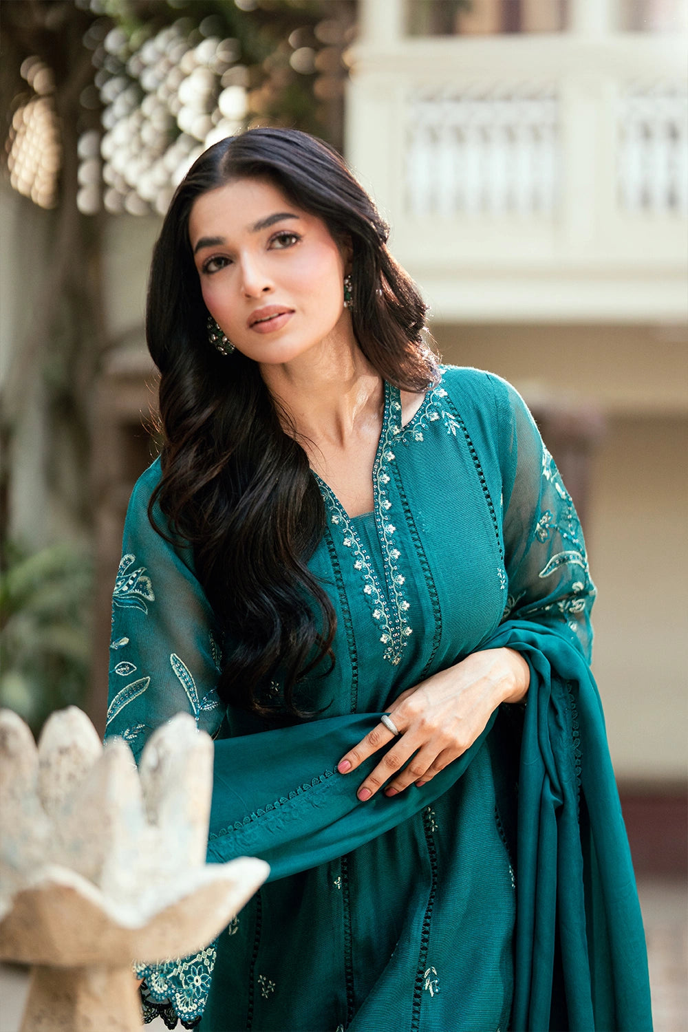 Azure | Vogue Formals | Emerald Empress - by Libasekhas UK - Registered Vendor of : Azure - 100% Original Designer Dress