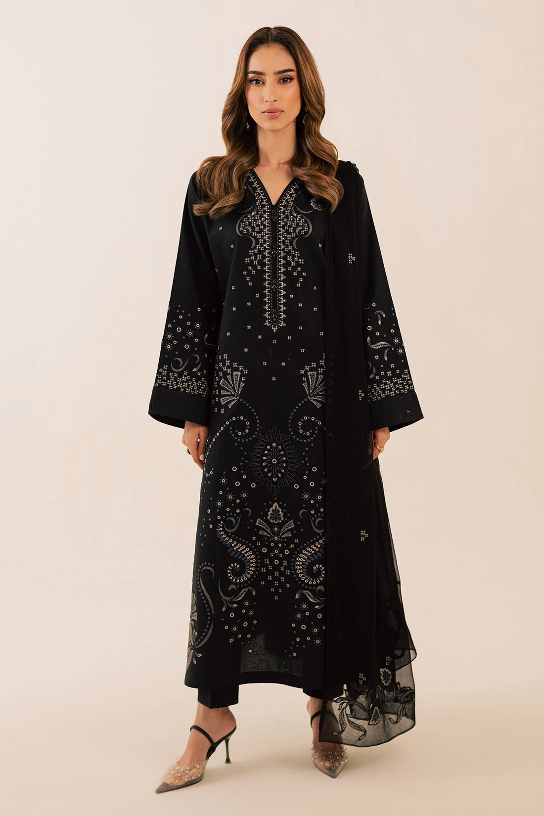 Nureh | Shades of Summer | NP-752 - by Libasekhas UK - Registered Vendor of : Nureh - 100% Original Designer Dress